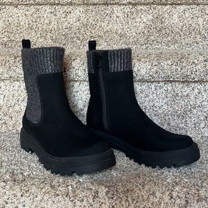 Girls Art Class Laney Zipper Chelsea Boots - Black